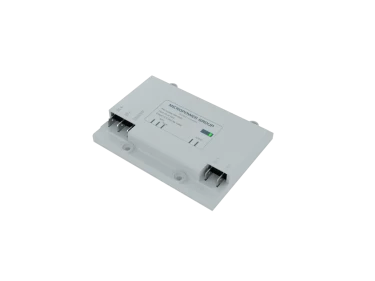 Micropower DC-DC converter IP21 angled left view highlighting robust construction for mobile equipment