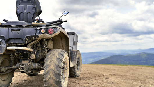 An electric quad bike.