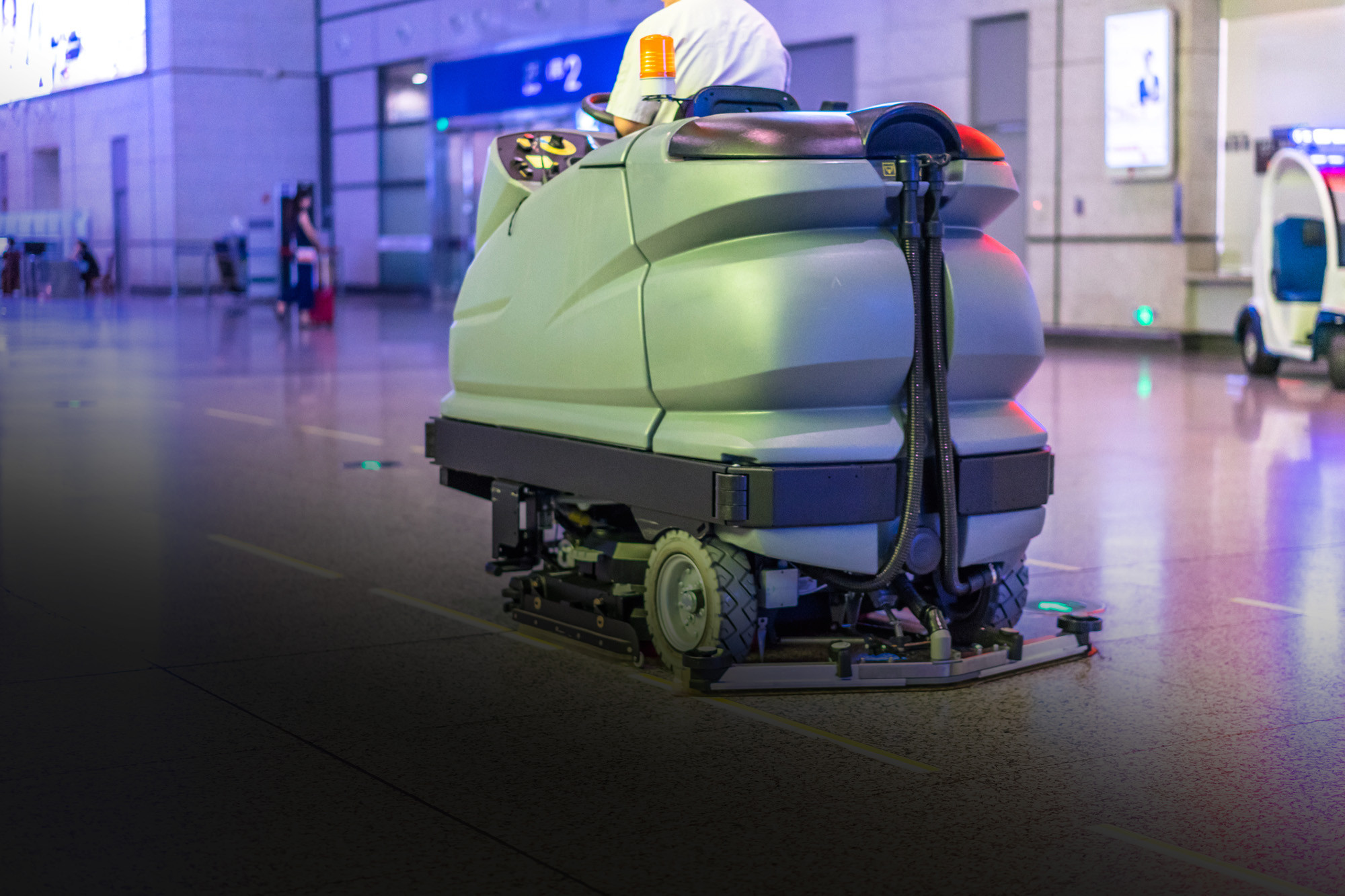 Electric powered cleaning machines for demanding applications