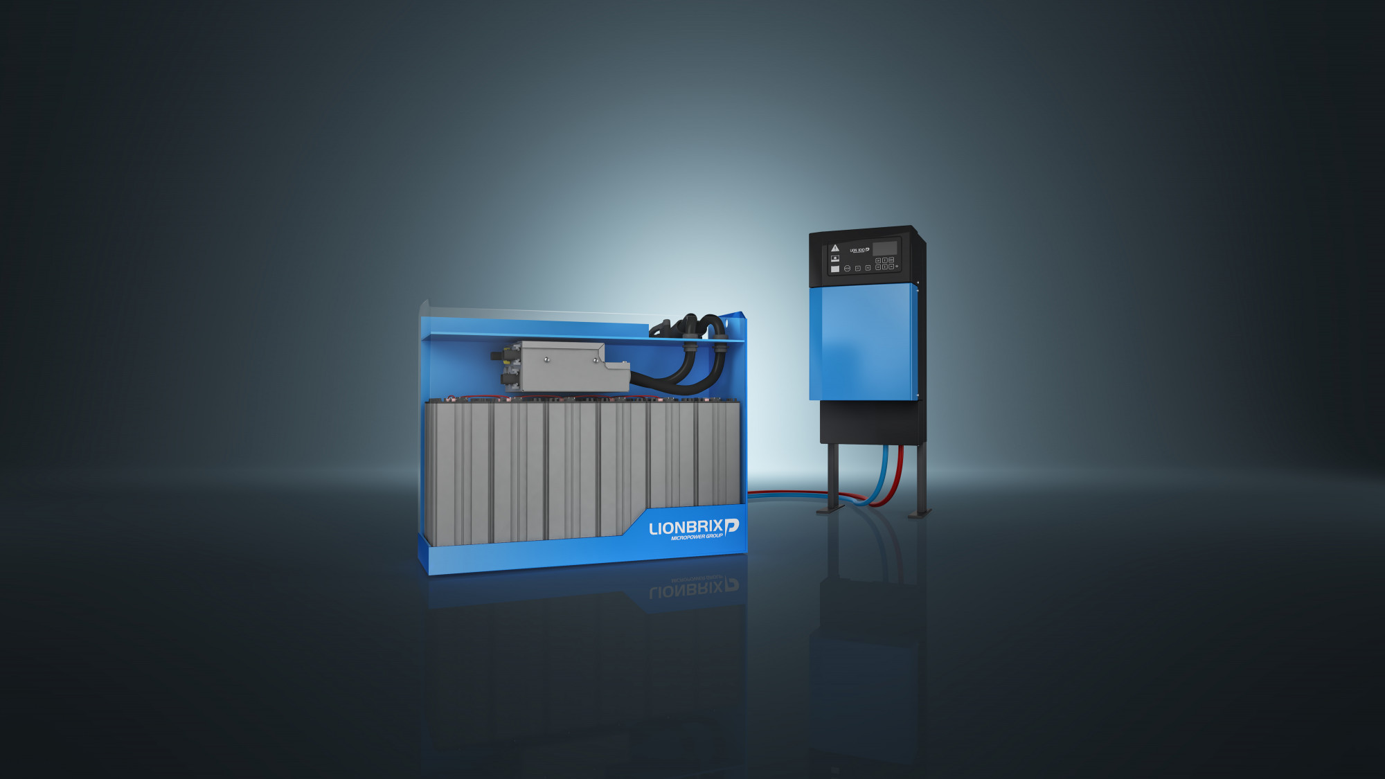 Complete and modular Lithium Ion batteries and systems for industrial businesses